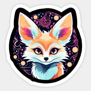 Fennec Fox Illustration Sticker